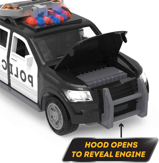 DRIVEN by Battat - Micro Police SUV - Toy Car with Lights and Sound