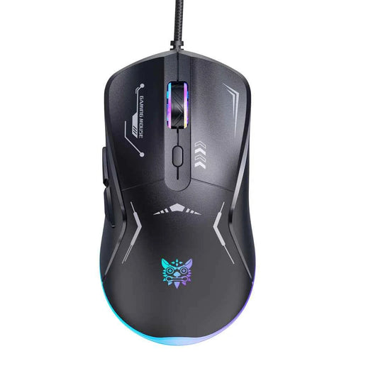 Onikuma CW917 Wired USB Gaming Mouse with RGB Modes, 4 Adjustable DPI Up to 3600, 6 Buttons