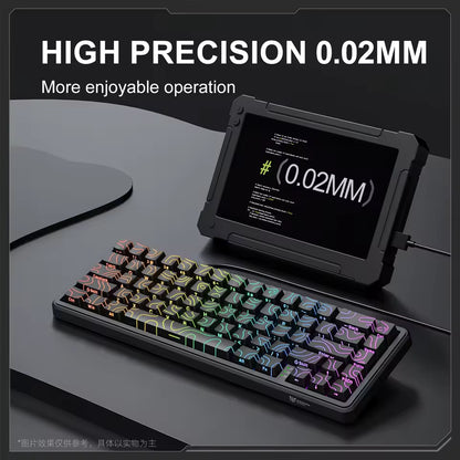 ONIKUMA G67 60% Magnetic Switch Mechanical Gaming Keyboard – Rapid Trigger 0.01mm, 8K Polling Rate, ARGB, HE/TMR Custom Keyboard