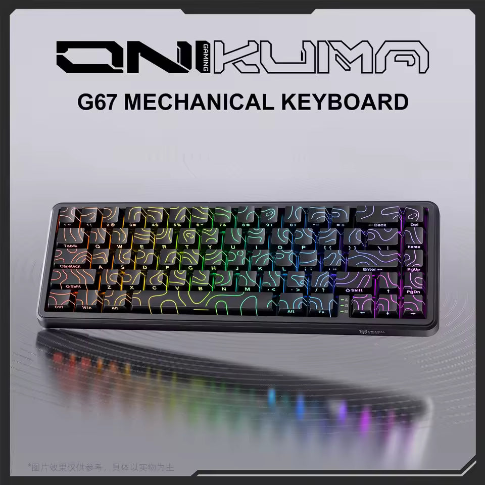 ONIKUMA G67 60% Magnetic Switch Mechanical Gaming Keyboard – Rapid Trigger 0.01mm, 8K Polling Rate, ARGB, HE/TMR Custom Keyboard