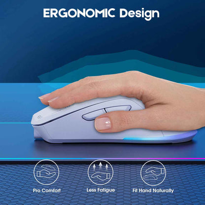 ONIKUMA CW917 Gaming Wireless 2.4ghz Mouse RGB Backlit Lighting, 4800 DPI