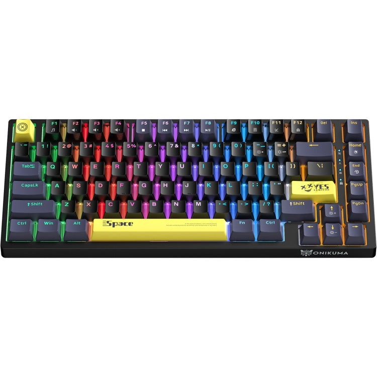ONIKUMA G52 75% Mechanical Keyboard – 82-Key RGB Gaming Keyboard, Compact Layout, ABS Keycaps