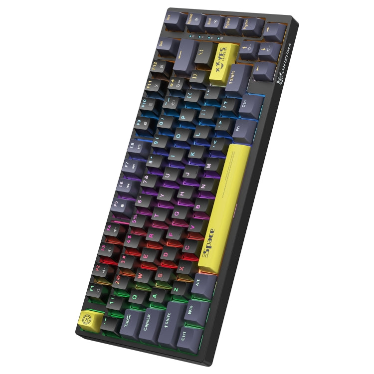 ONIKUMA G52 75% Mechanical Keyboard – 82-Key RGB Gaming Keyboard, Compact Layout, ABS Keycaps