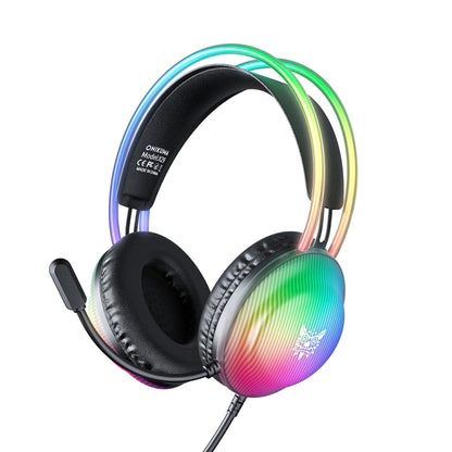 ONIKUMA X29 RGB Gaming Headset – Wired 50mm Surround Sound Headphones with Noise-Reduction Mic, LED Lighting for PC, PS5, PS4, Xbox & Switch
