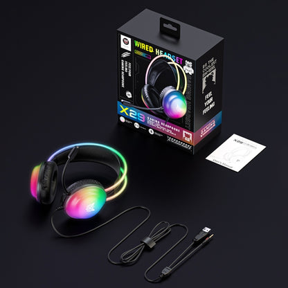 ONIKUMA X29 RGB Gaming Headset – Wired 50mm Surround Sound Headphones with Noise-Reduction Mic, LED Lighting for PC, PS5, PS4, Xbox & Switch
