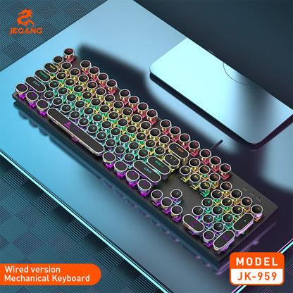 JEQANG JK-959 104-Keys WIRED Mechanical Keyboard - RGB Lighting