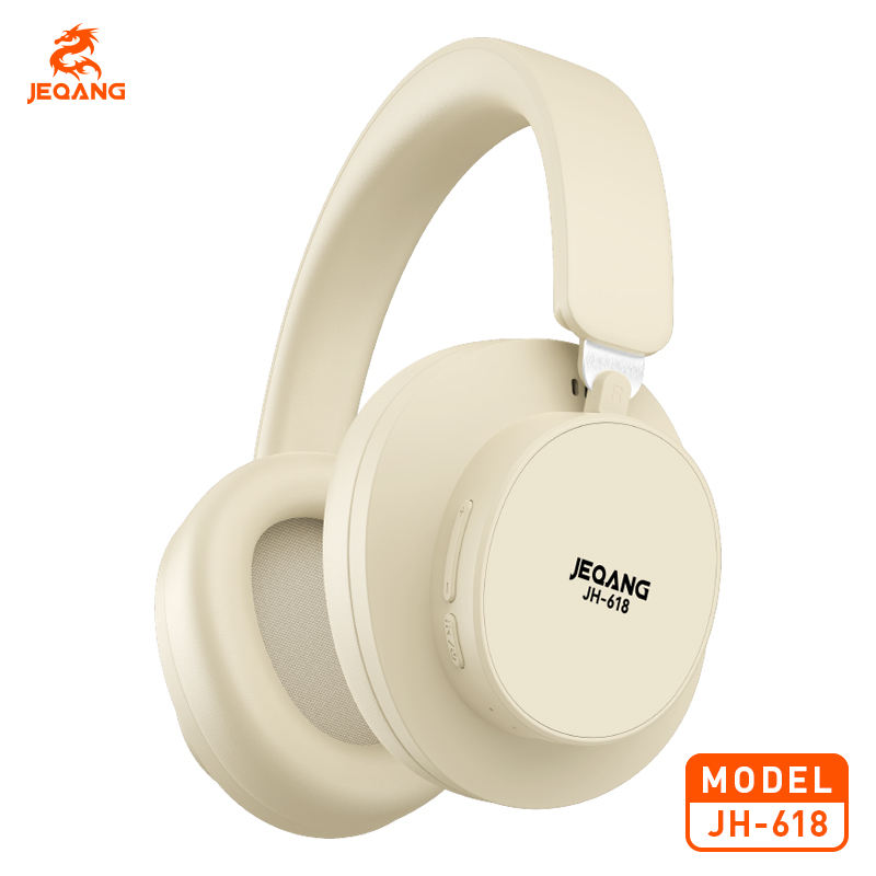 JEQANG JH-618 Wireless Bluetooth ANC Headphones – On-Ear, IPX4 Waterproof, Long Battery Life