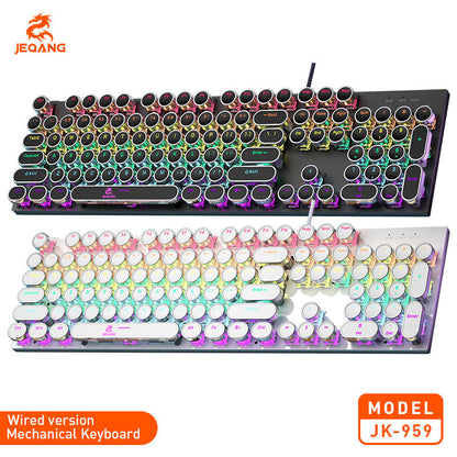 JEQANG JK-959 104-Keys WIRED Mechanical Keyboard - RGB Lighting
