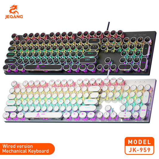 JEQANG JK-959 104-Keys WIRED Mechanical Keyboard - RGB Lighting