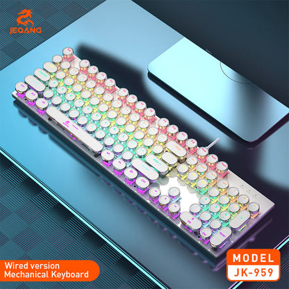 JEQANG JK-959 104-Keys WIRED Mechanical Keyboard - RGB Lighting