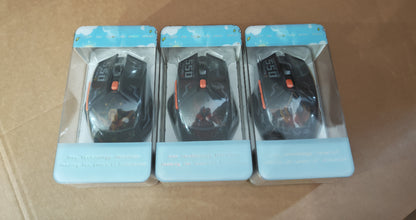 Indena G-550-EL Wired Gaming Mouse - 6400 DPI- RGB LED - 3 Cool Designs- MECHA ROBOT