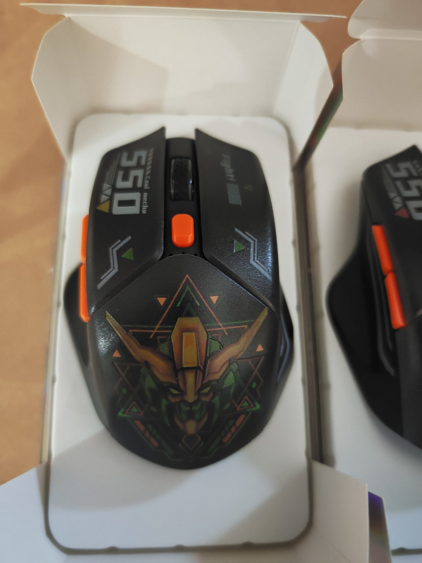 Indena G-550-EL Wired Gaming Mouse - 6400 DPI- RGB LED - 3 Cool Designs- MECHA ROBOT