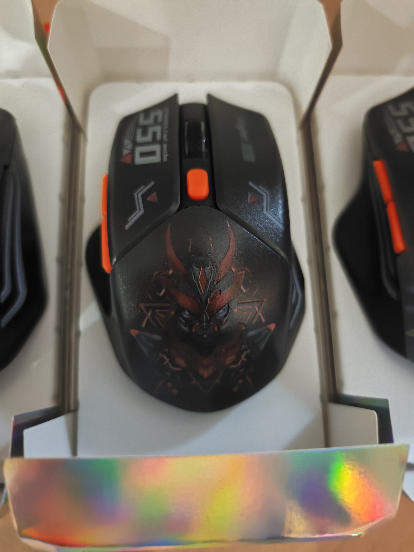 Indena G-550-EL Wired Gaming Mouse - 6400 DPI- RGB LED - 3 Cool Designs- MECHA ROBOT