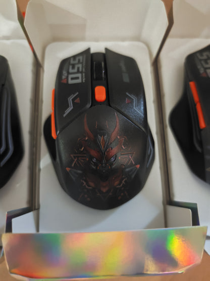 Indena G-550-EL Wired Gaming Mouse - 6400 DPI- RGB LED - 3 Cool Designs- MECHA ROBOT
