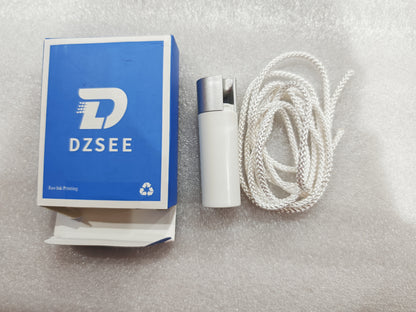 DZSEE Bathroom Light Pull Cord Handle-50g Weight, Stylish Light Pull Cord Handle, Plastic & Iron Construction- White