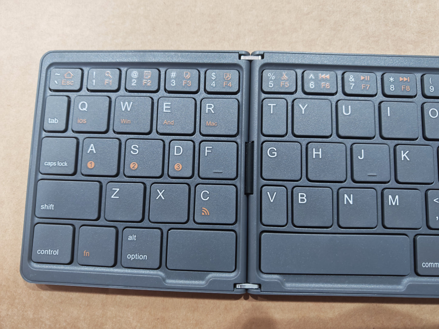 Indena Premium Build Bluetooth Foldable Keyboard, Slim and Compact Energy-saving with Touchpad