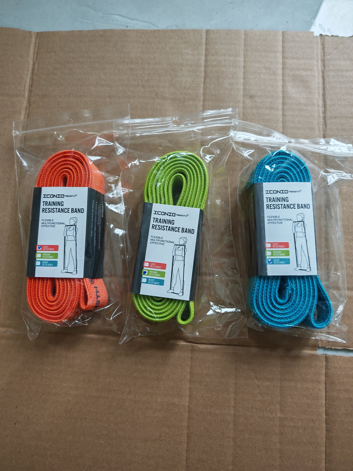 Fabric Resistance Bands Set – Light (3.5kg), Medium (6.5kg), Heavy (10kg) | Strength Training, Stretching & Home Gym Workouts