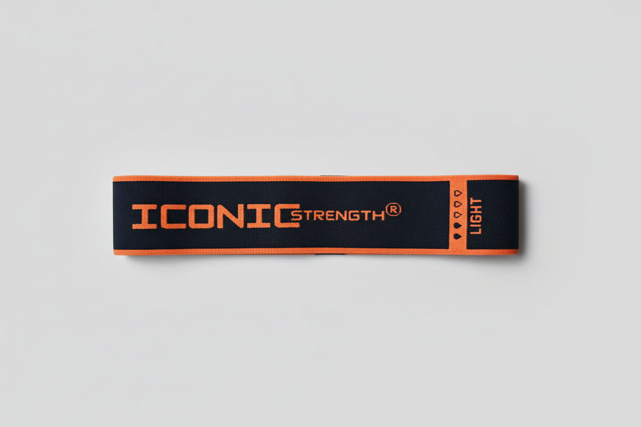Iconic Strength Fabric Resistance Bands Set – Non-Slip Silicone Grip Glute & Hip Workout Bands – Light 10kg, Medium 15kg, Heavy 20kg – Premium Home & Gym Strength Training