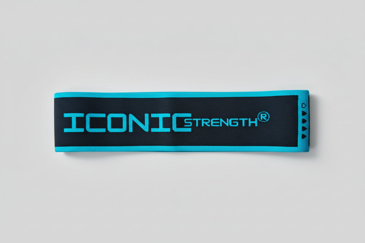 Iconic Strength Fabric Resistance Bands Set – Non-Slip Silicone Grip Glute & Hip Workout Bands – Light 10kg, Medium 15kg, Heavy 20kg – Premium Home & Gym Strength Training