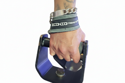 Iconic Strength Genuine Leather Lifting Straps – Heavy-Duty Grip Support for Weightlifting & Strength Training
