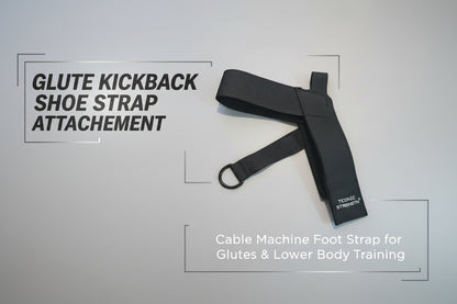 Glute Kickback Shoe Strap Attachment Cable Machine Foot Strap for Glutes & Lower Body Training