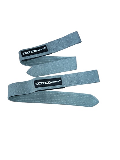 Iconic Strength Genuine Leather Lifting Straps – Heavy-Duty Grip Support for Weightlifting & Strength Training