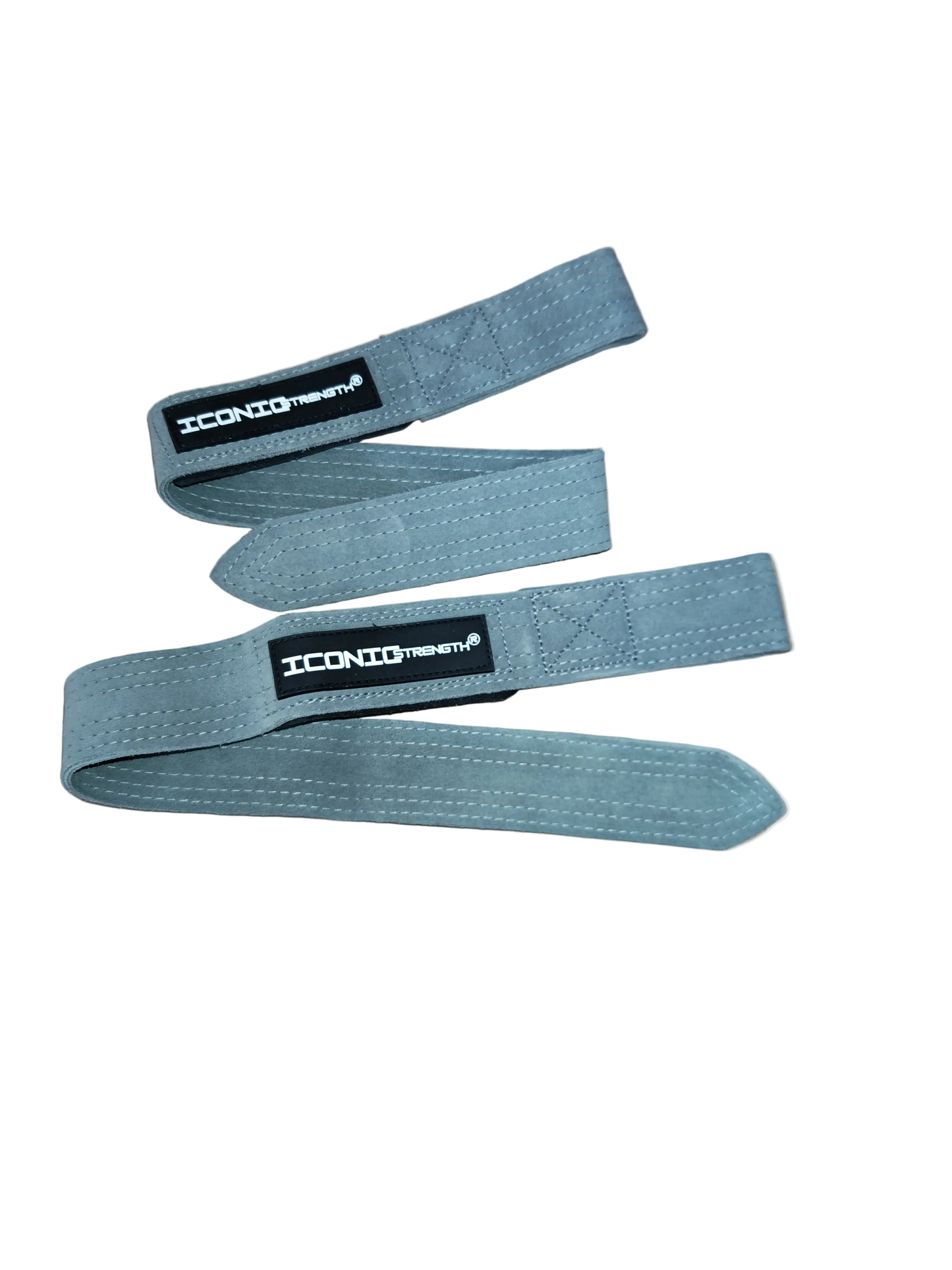 Iconic Strength Genuine Leather Lifting Straps – Heavy-Duty Grip Support for Weightlifting & Strength Training