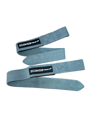 Iconic Strength Genuine Leather Lifting Straps – Heavy-Duty Grip Support for Weightlifting & Strength Training