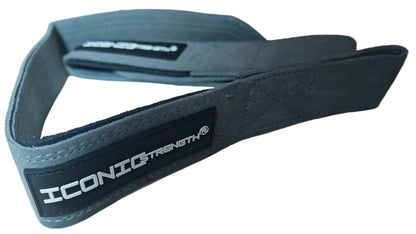 Iconic Strength Genuine Leather Lifting Straps – Heavy-Duty Grip Support for Weightlifting & Strength Training