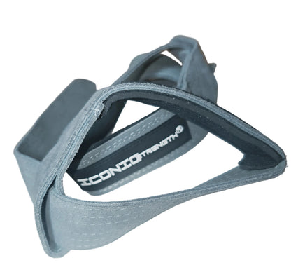 Iconic Strength Genuine Leather Lifting Straps – Heavy-Duty Grip Support for Weightlifting & Strength Training