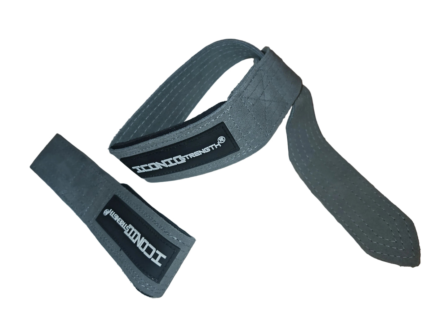 Iconic Strength Genuine Leather Lifting Straps – Heavy-Duty Grip Support for Weightlifting & Strength Training