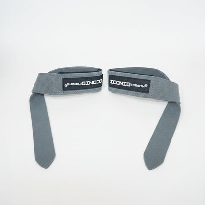 Iconic Strength Genuine Leather Lifting Straps – Heavy-Duty Grip Support for Weightlifting & Strength Training
