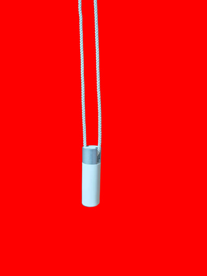 DZSEE Bathroom Light Pull Cord Handle-50g Weight, Stylish Light Pull Cord Handle, Plastic & Iron Construction- White