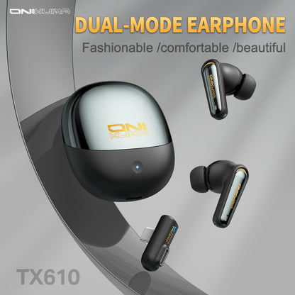 ONIKUMA TX610 Gaming Earbuds - Dual-Mode ANC with 30ms Ultra-Low Latency