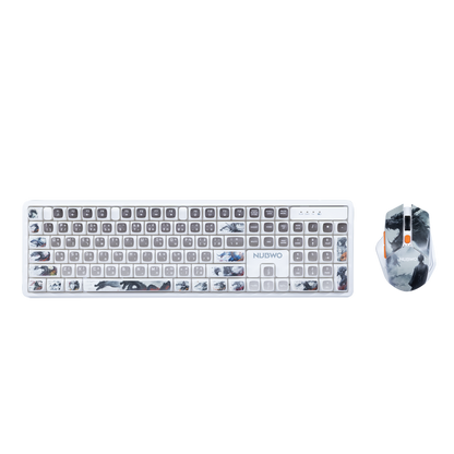 Wired Gaming RGB Keyboard Mouse Combo + Mousepad- 5 Unique Printed Designs - TechnRest