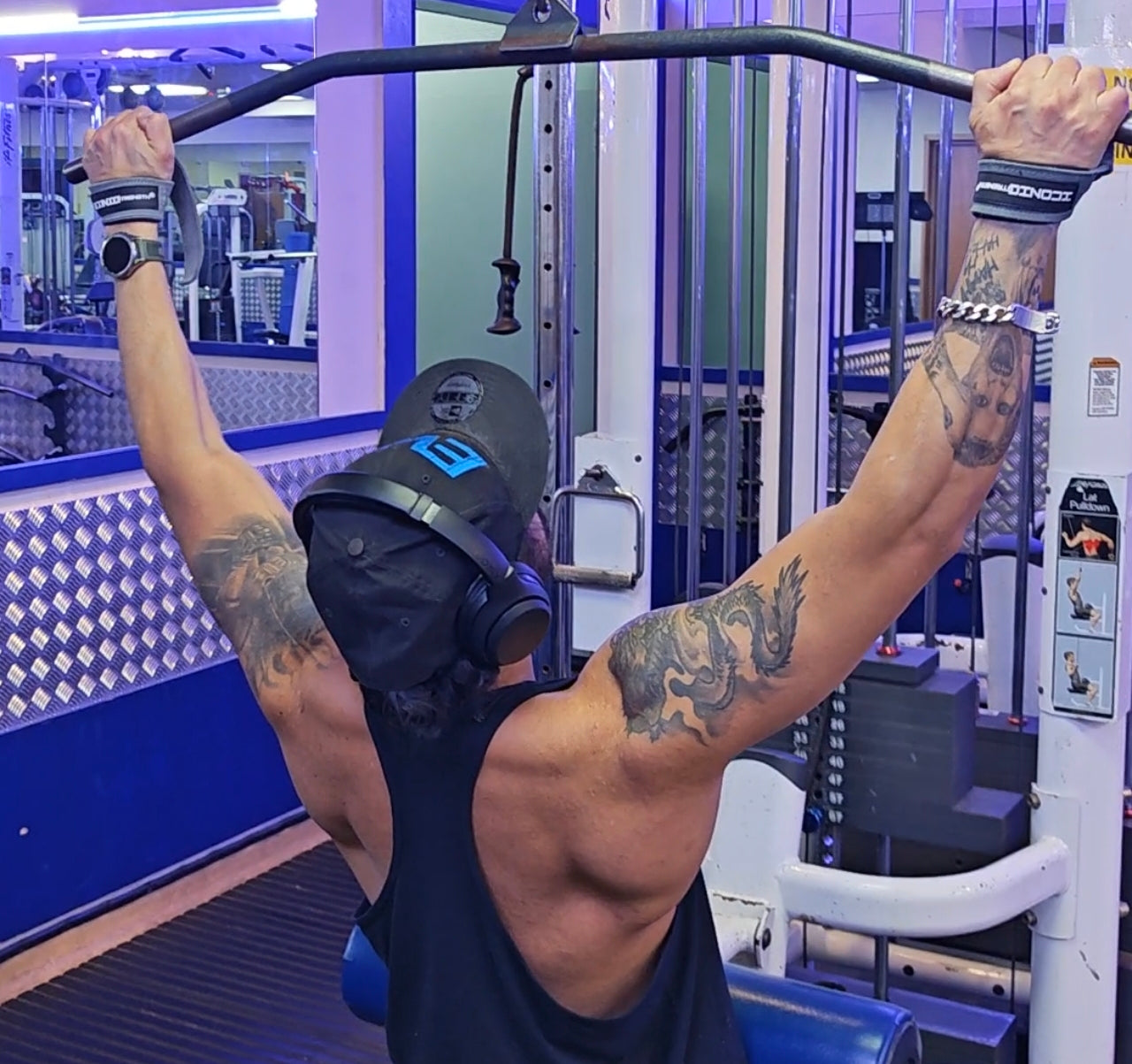 Iconic Strength Genuine Leather Lifting Straps – Heavy-Duty Grip Support for Weightlifting & Strength Training