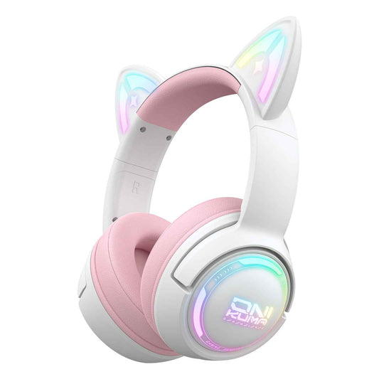 ONIKUMA GT838 Wireless Bluetooth/2.4ghz Gaming Headset RGB - Kitty Cat Ears- PS4/PS5/PC/SWITCH