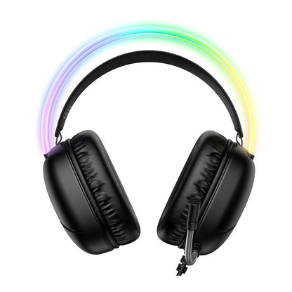 ONIKUMA X33 RGB Gaming Headset – Wired USB-C Headphones with Noise-Cancelling Mic, 50mm Drivers, Surround Sound for PC, PS5, PS4, Xbox & Switch