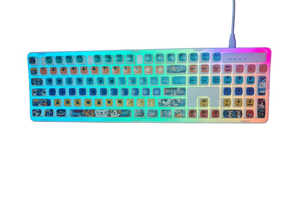 IndenaRGB Wired Gaming Keyboard & Mouse Combo – 5 Designs, Ergonomic, High-Performance, Plug & Play