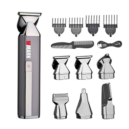 WMARK Men Ng-HT001 6-In-1 - Full Body Grooming Kit- Metal Body- 7000 RPM- IPX 6 Waterproof