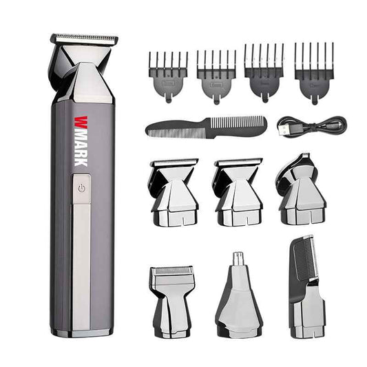 WMARK Men Ng-HT001 6-In-1 - Full Body Grooming Kit- Metal Body- 7000 RPM- IPX 6 Waterproof