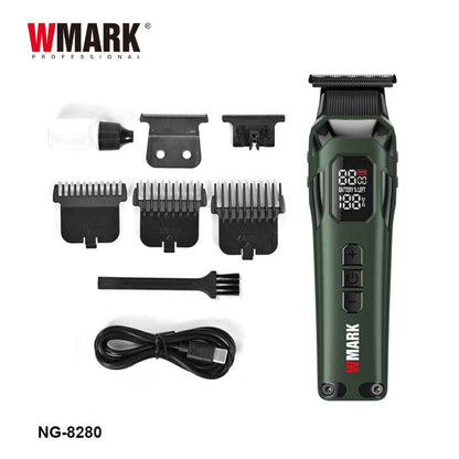 WMARK  NG-8080 Rechargeable Hair Clipper Electric 9000RPM - Stainless Steel Blade, 5 Speeds