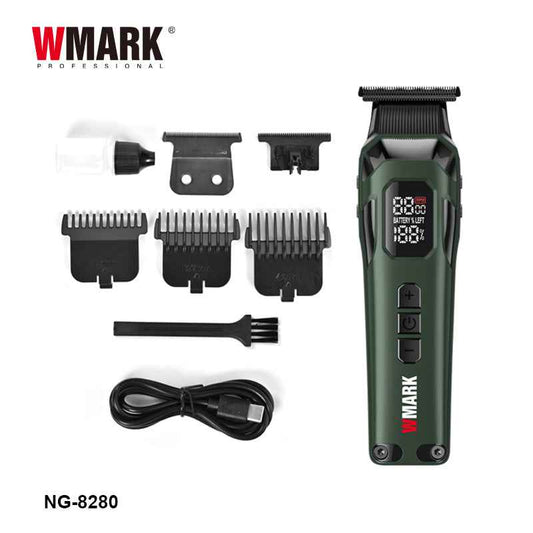 WMARK  NG-8080 Rechargeable Hair Clipper Electric 9000RPM - Stainless Steel Blade, 5 Speeds