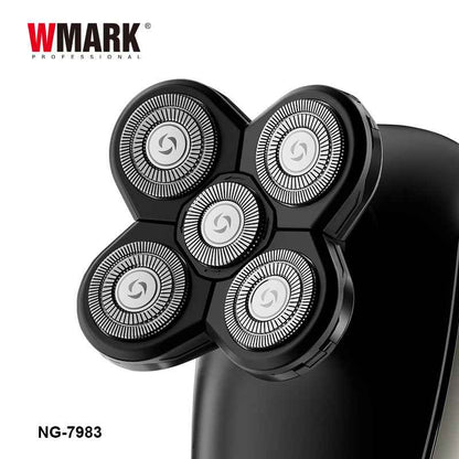 WMARK NG-7983 LED 5 in 1 Wet & Dry Men's Grooming Kit