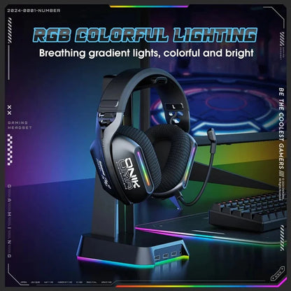 ONIKUMA GT808 Tri-Mode RGB Gaming Headset – 2.4G Wireless, Bluetooth & Wired | Low-Latency Gaming Headset for PC, PS5, PS4, Switch & Mobile