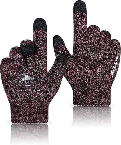 Achiou Winter Gloves- Men Women, Touch Screen Warm Gloves Thermal Soft Lining