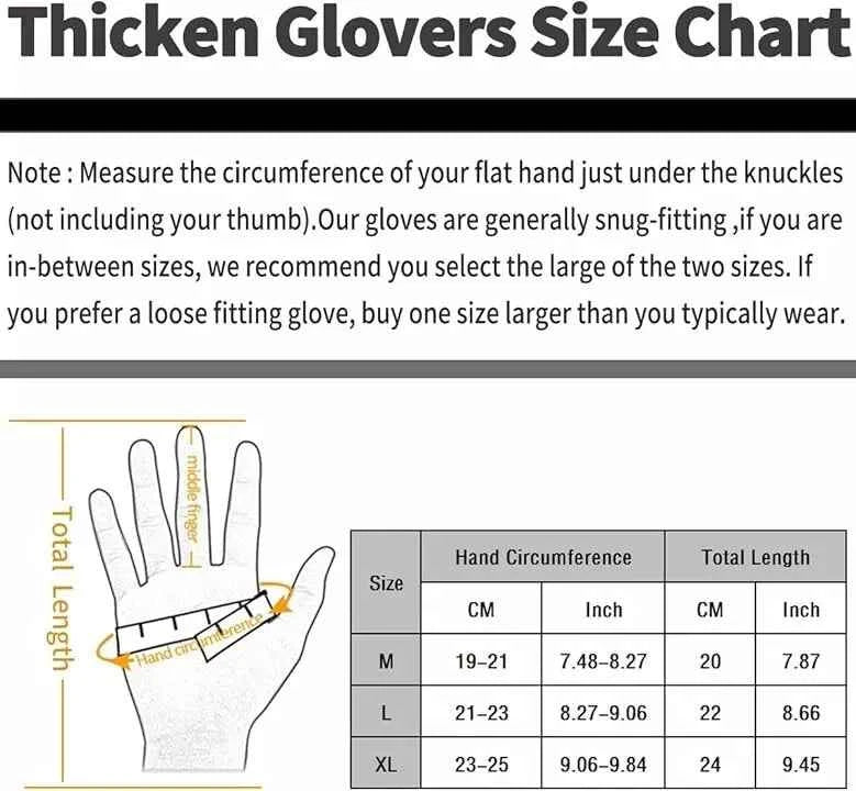 Achiou Winter Gloves- Men Women, Touch Screen Warm Gloves Thermal Soft Lining