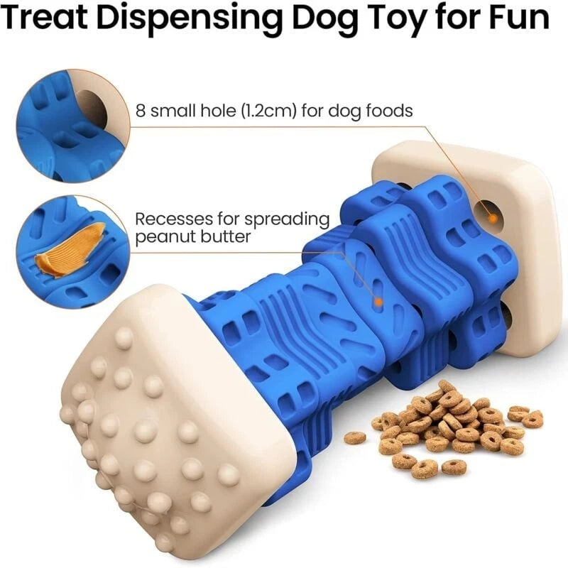 RUXAN Dog Toys Indestructible for Aggressive Chewers 4 in 1 Tough Puzzle Dog Toy