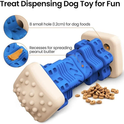 RUXAN Dog Toys Indestructible for Aggressive Chewers 4 in 1 Tough Puzzle Dog Toy
