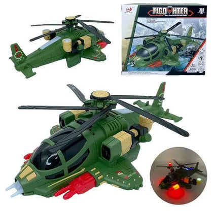 Helicopter Toy for Kids, Rotating Propeller with sound & Light, 360° Freedom & Automatic Obstacle Avoidance
